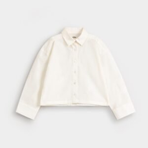Cropped Embroidered Shirt