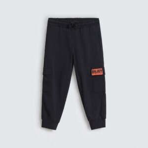 Cargo Jogger Trousers With Label Patch