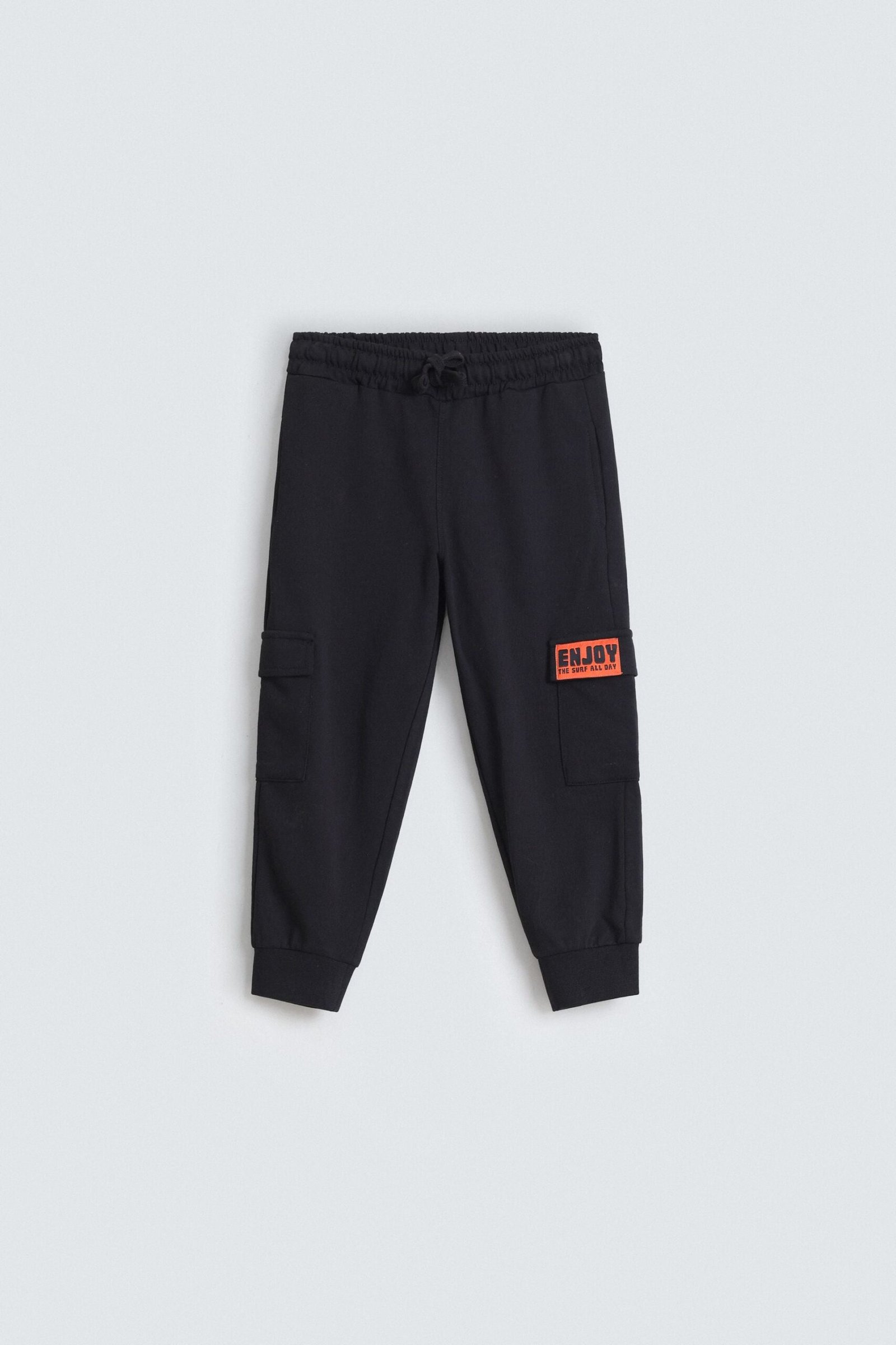 Cargo Jogger Trousers With Label Patch