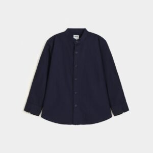Basic Mandarin Collar Shirt