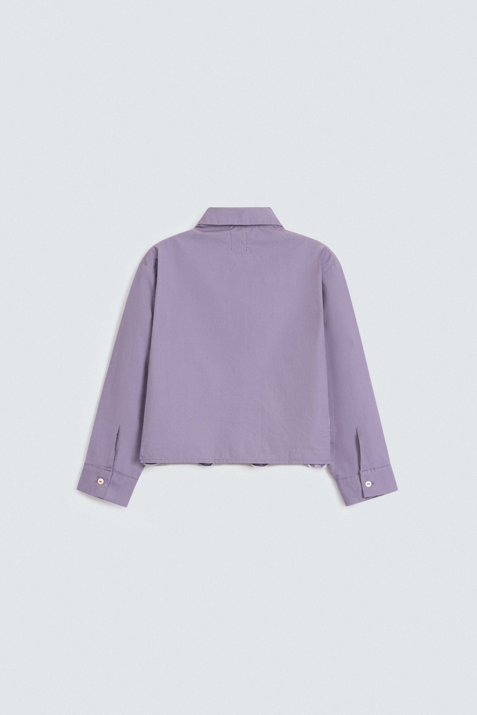 Cropped Embroidered Shirt - Image 3
