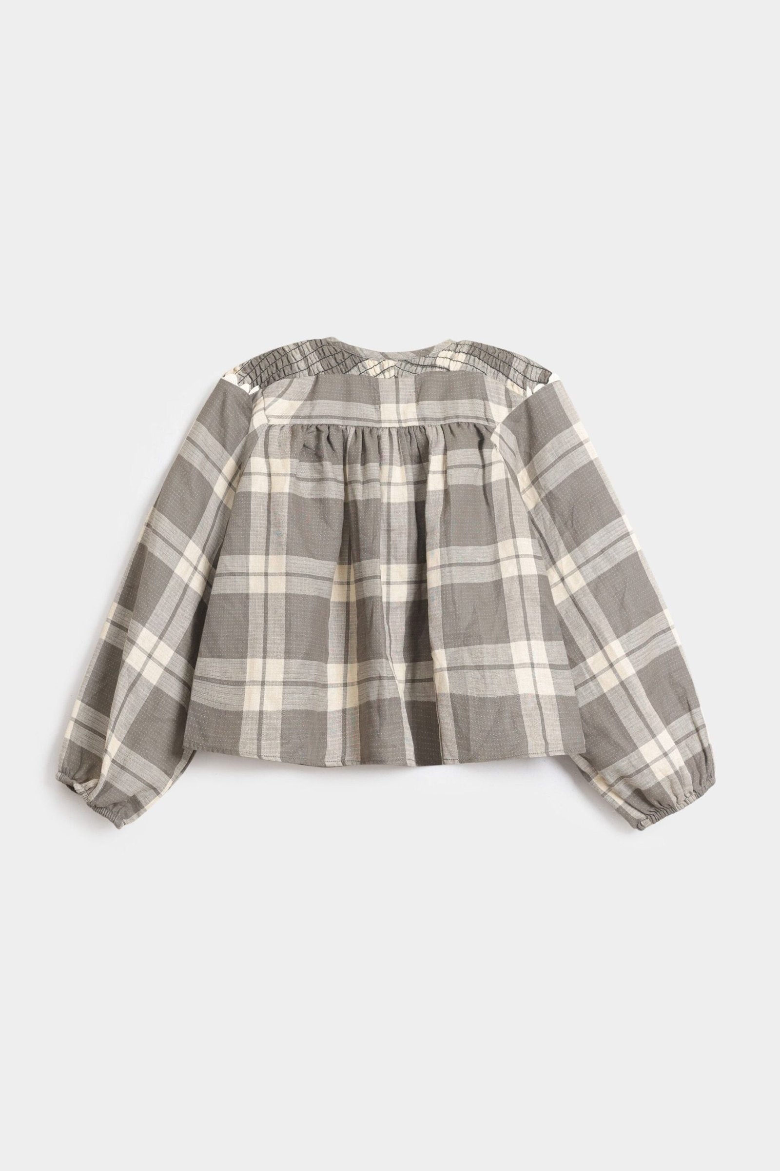 Cropped Checkered Shirt - Image 3