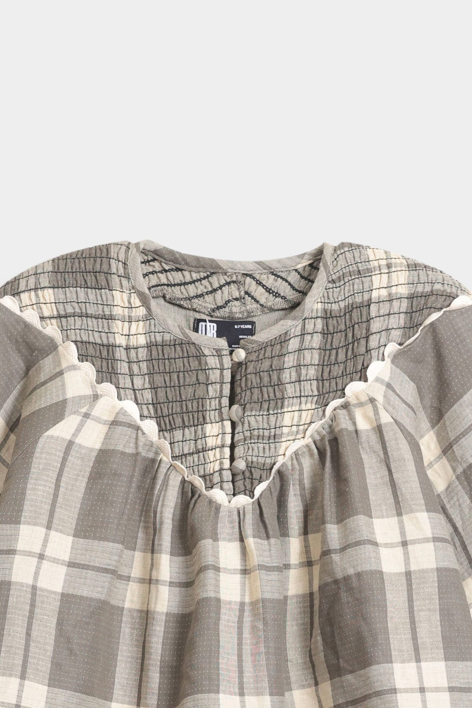 Cropped Checkered Shirt - Image 2