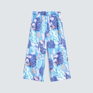 All-Over Printed Wide Leg Trousers
