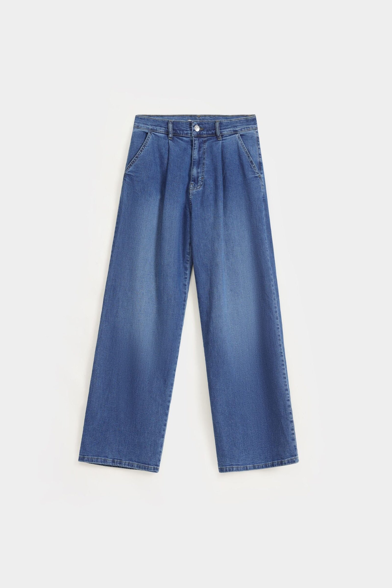 Pleated Relaxed Jeans - Image 5