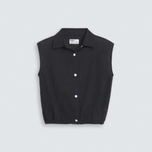 Cropped Button Up Shirt