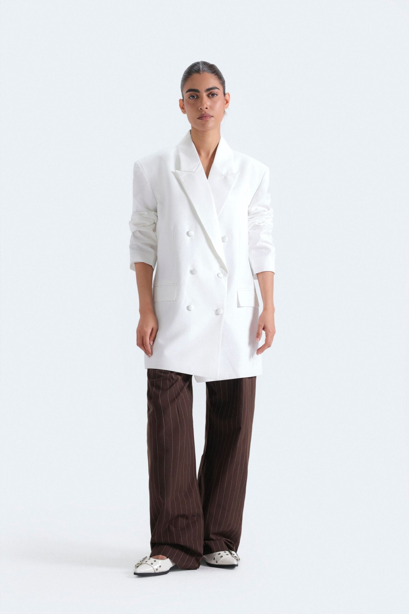 Notched Collar Blazer - Image 8