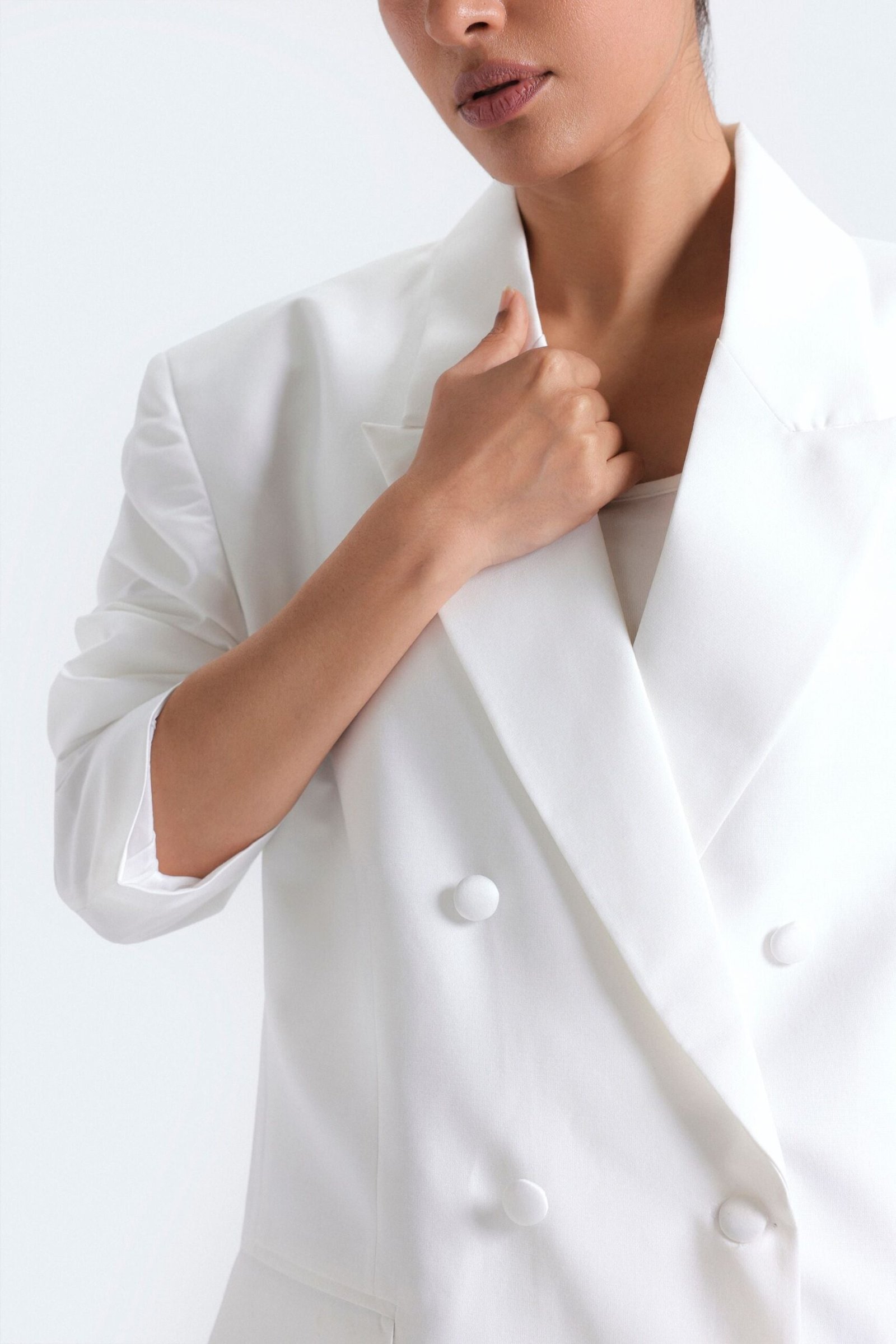 Notched Collar Blazer - Image 9