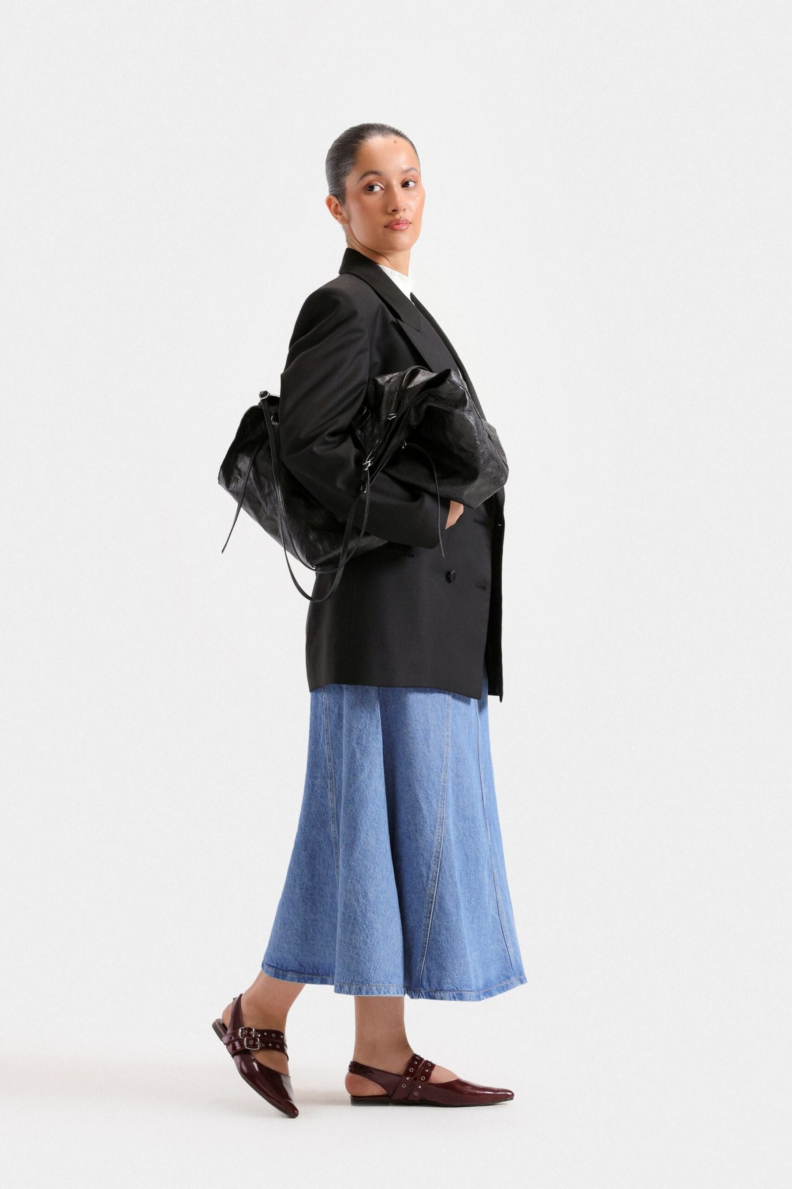 Notched Collar Blazer - Image 3