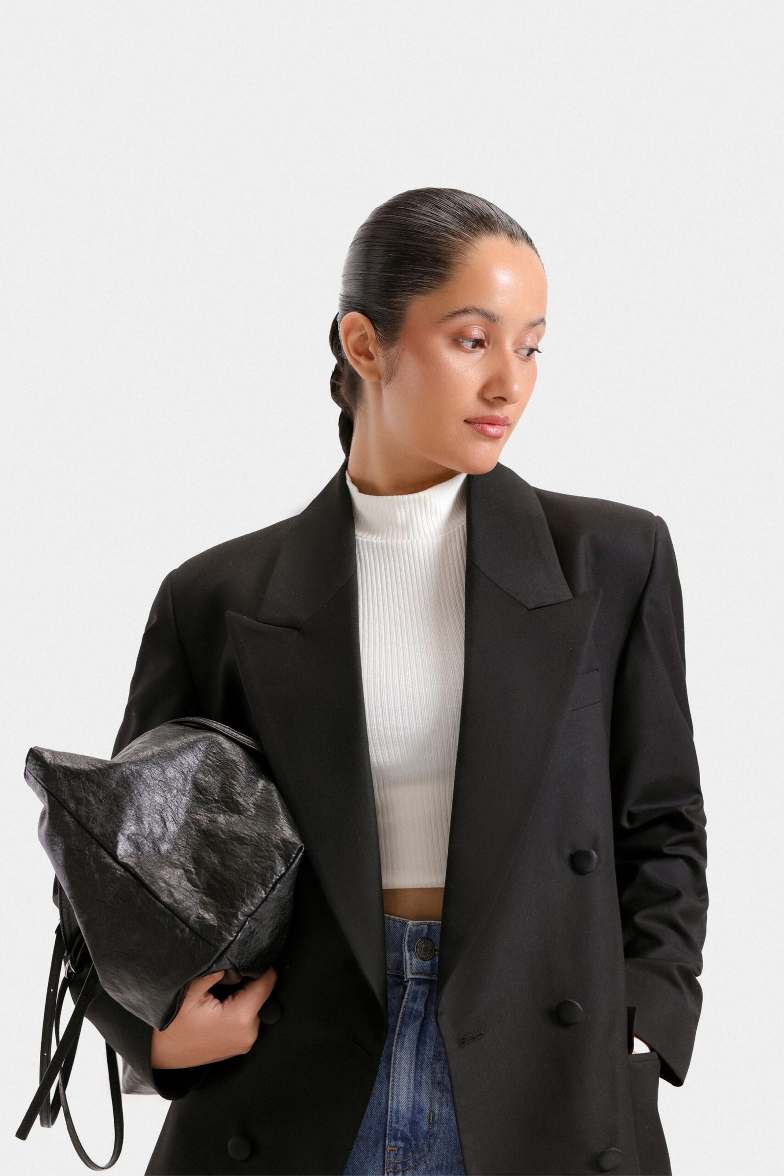 Notched Collar Blazer - Image 2