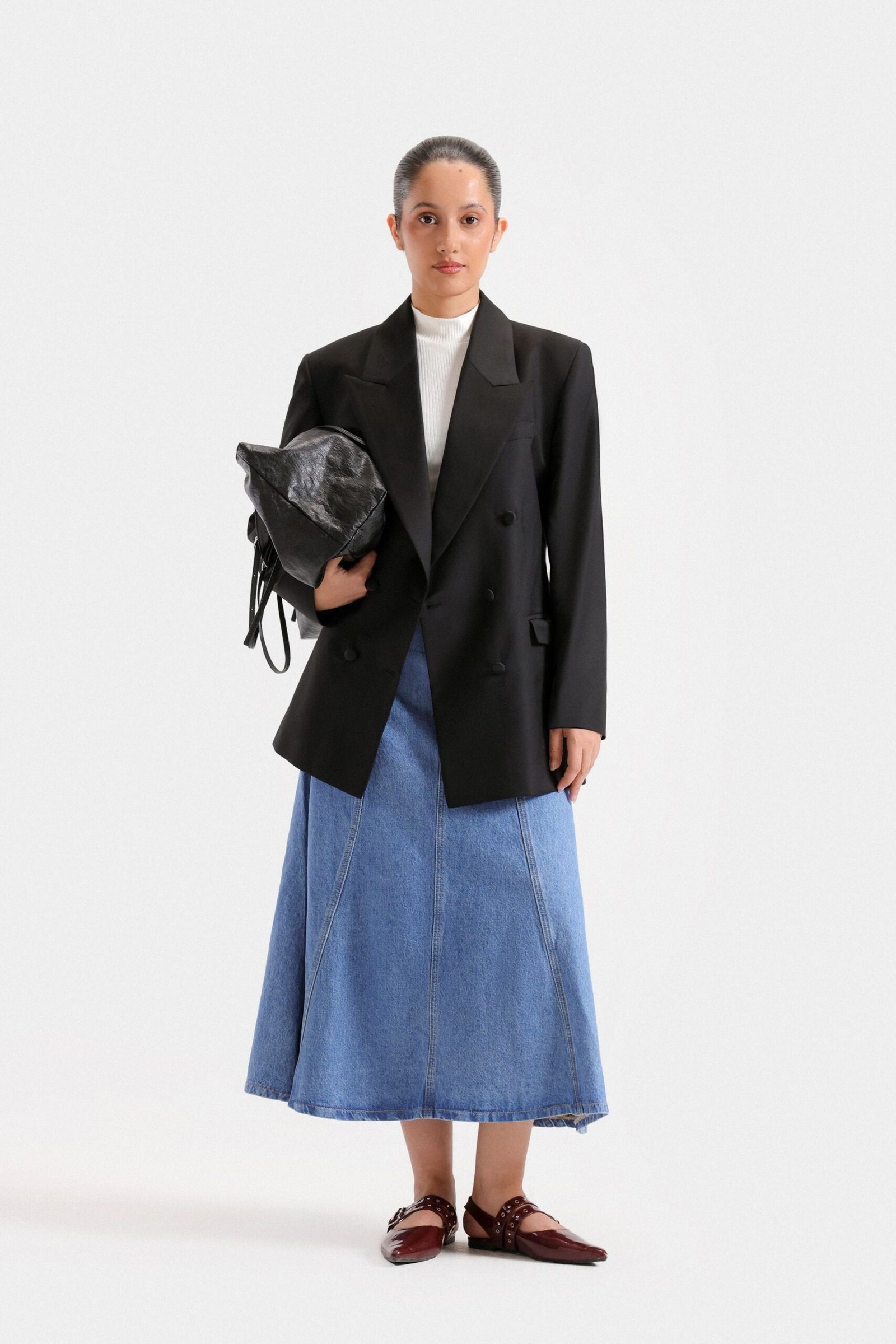 Notched Collar Blazer