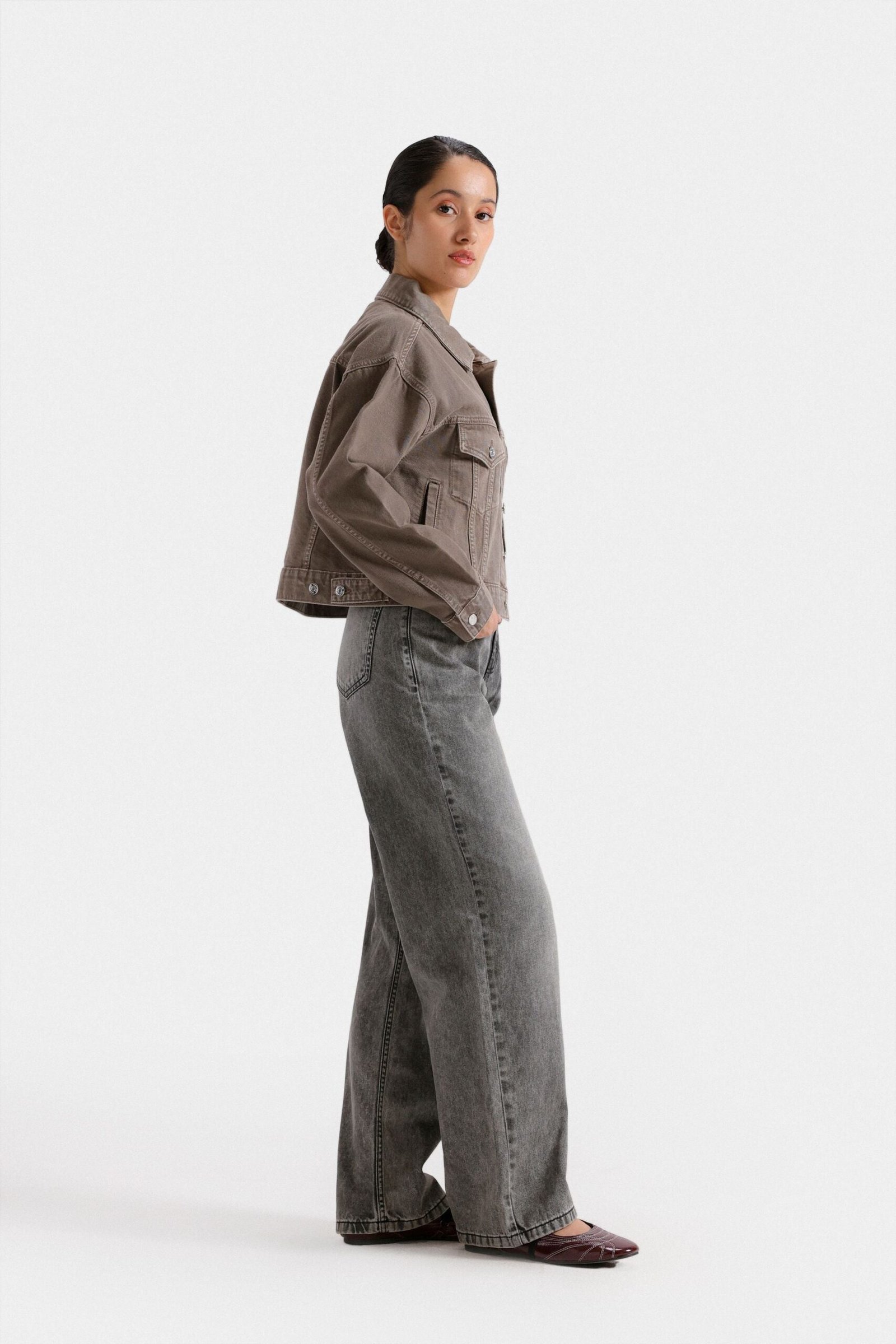 Cropped Corduroy Jacket - Image 3