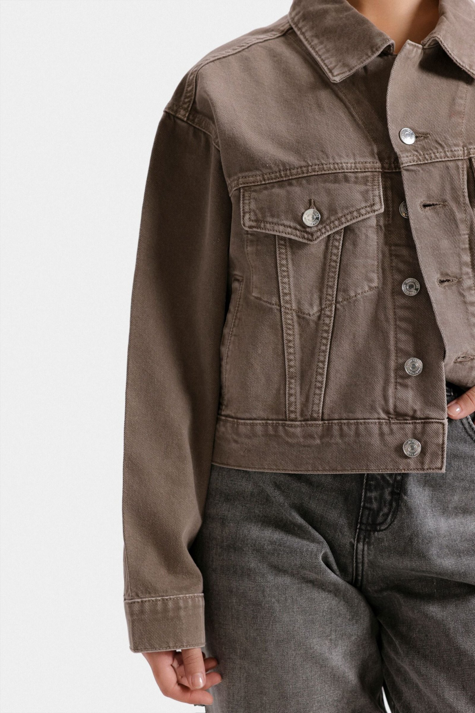 Cropped Corduroy Jacket - Image 2