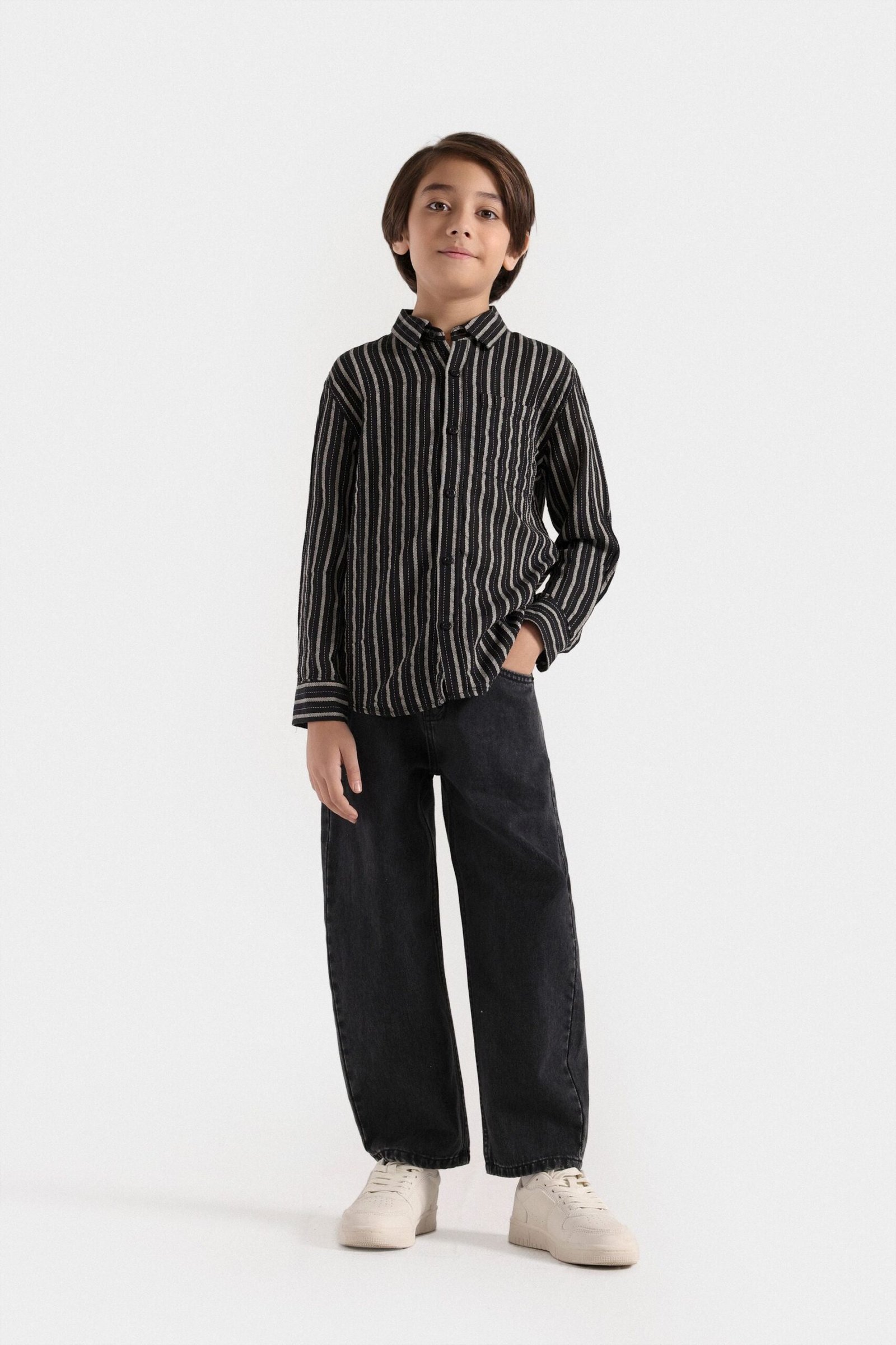 Striped Button Up Shirt - Image 4