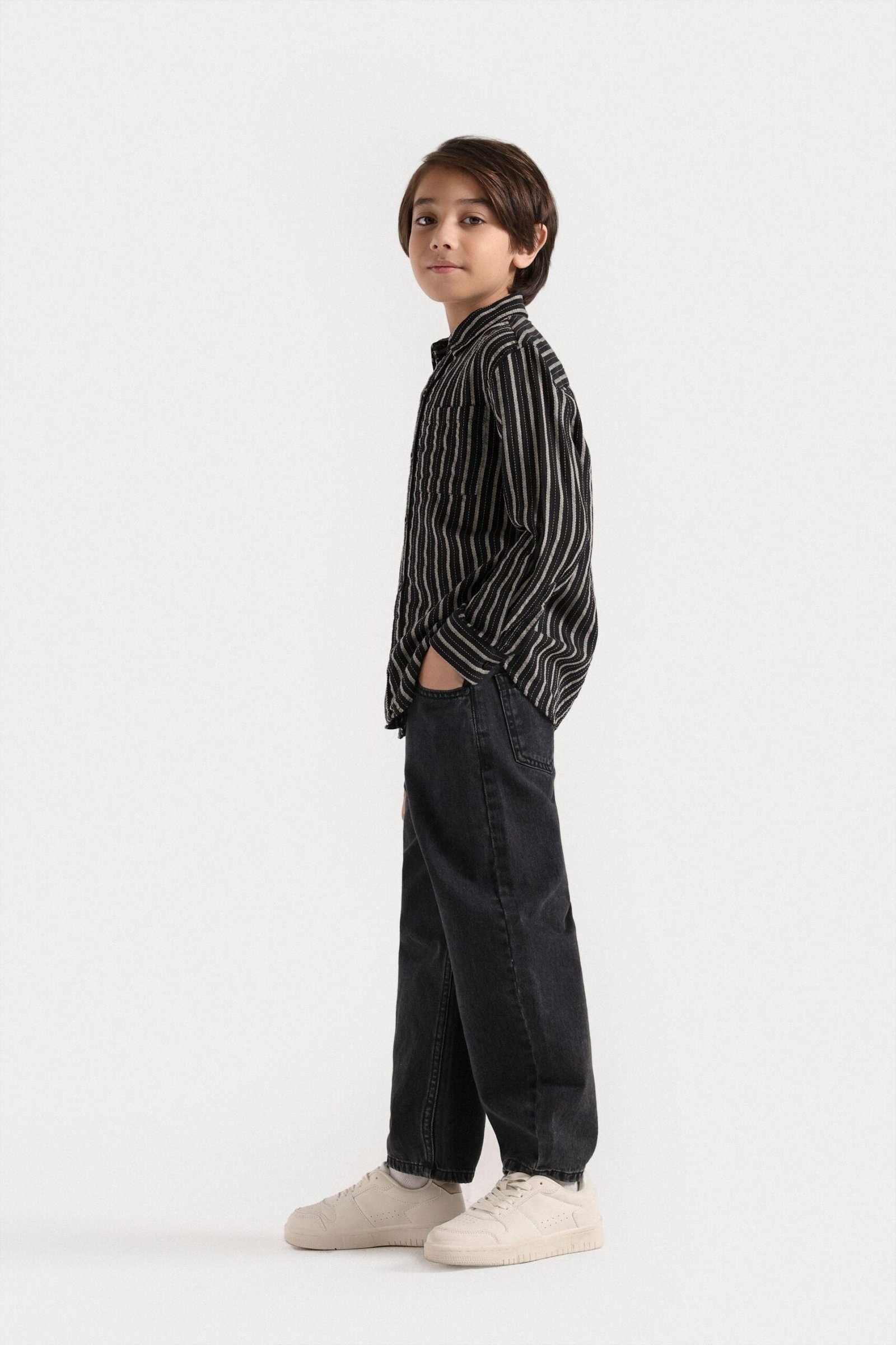 Striped Button Up Shirt - Image 5