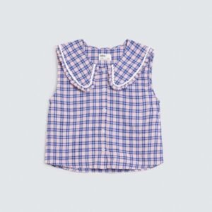 Cropped Checkered Shirt