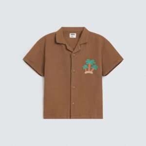 Textured Embroidered Shirt