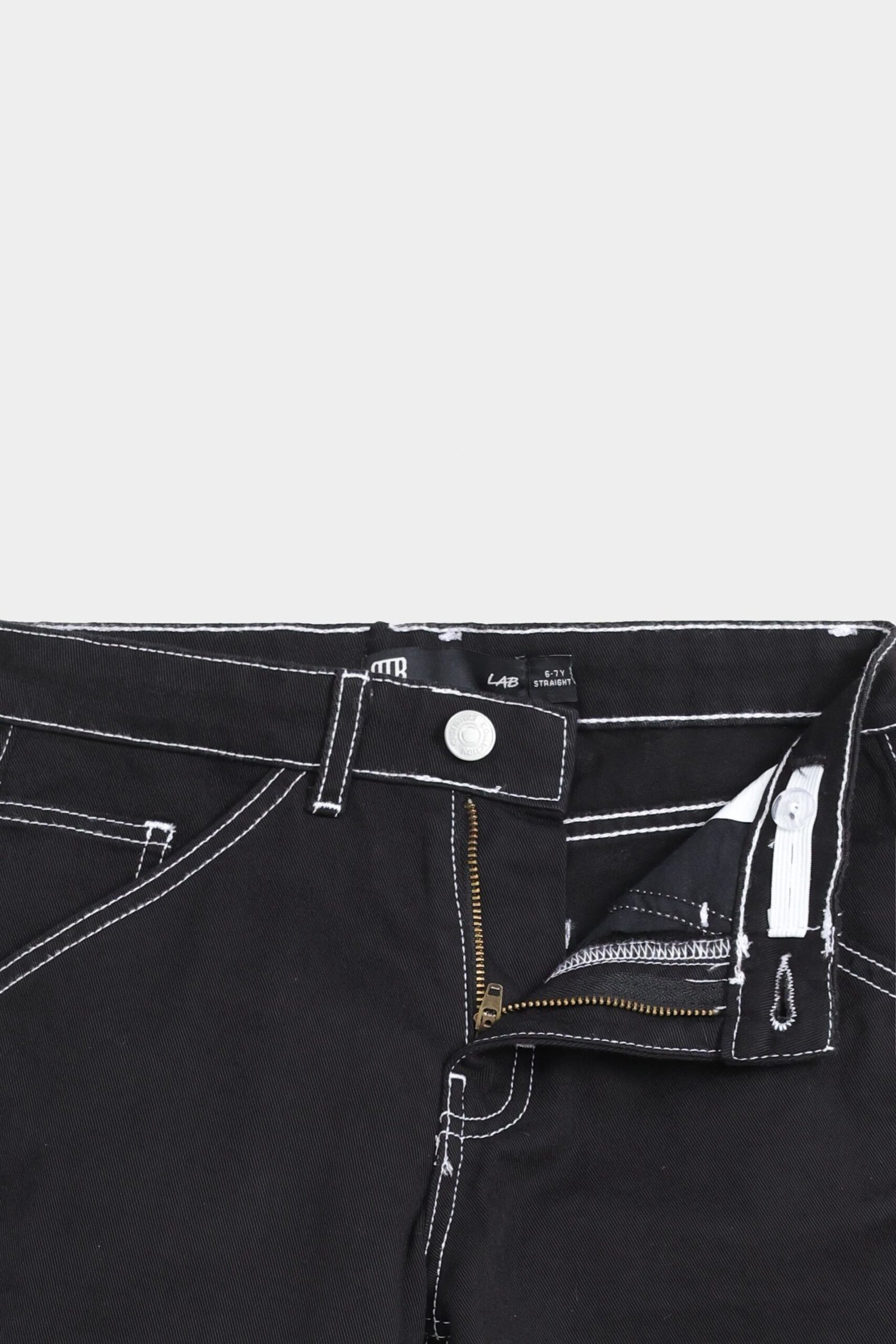 Non Denim Carpenter Trousers with Stitching Details - Image 2