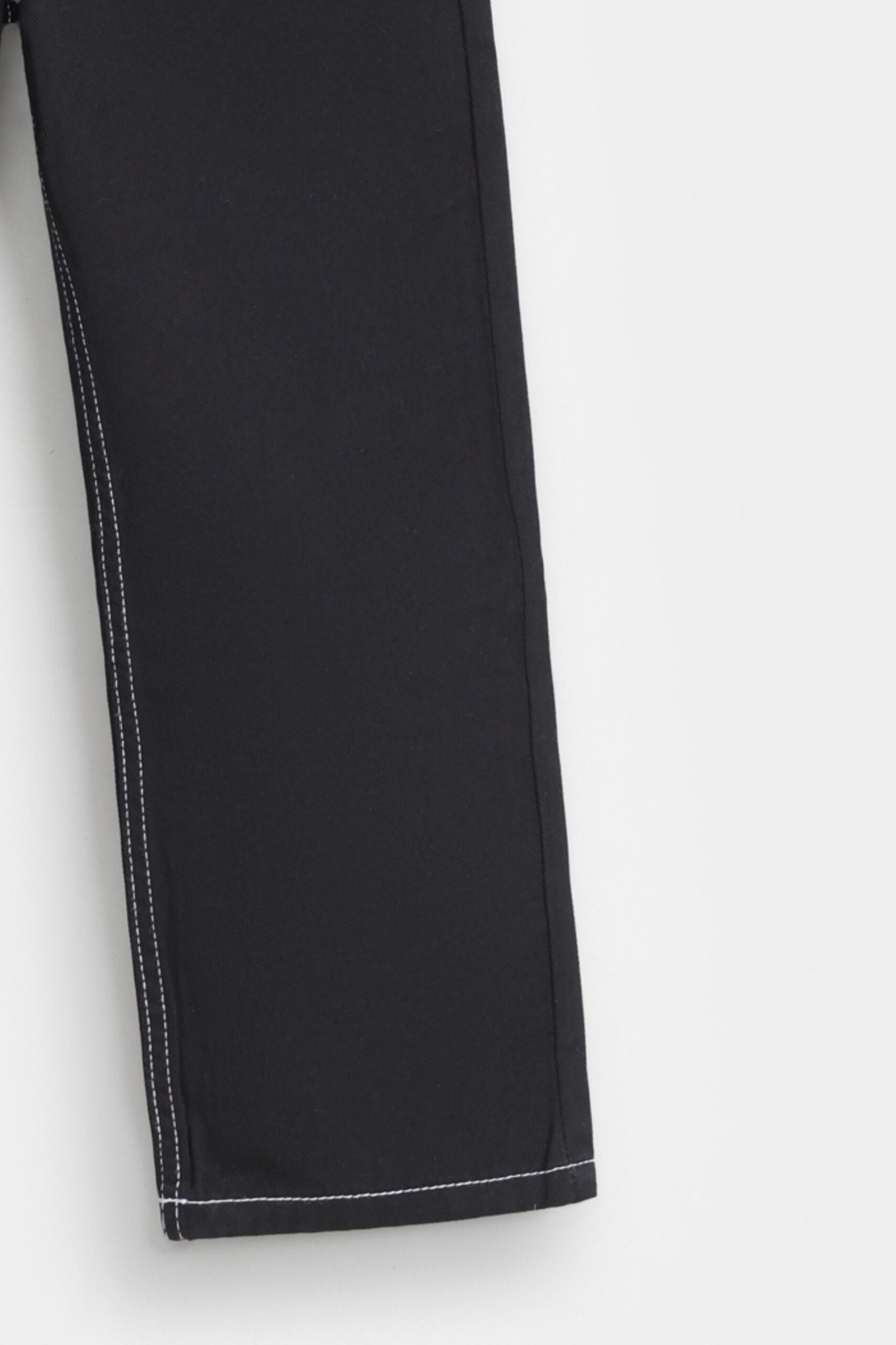 Non Denim Carpenter Trousers with Stitching Details - Image 3