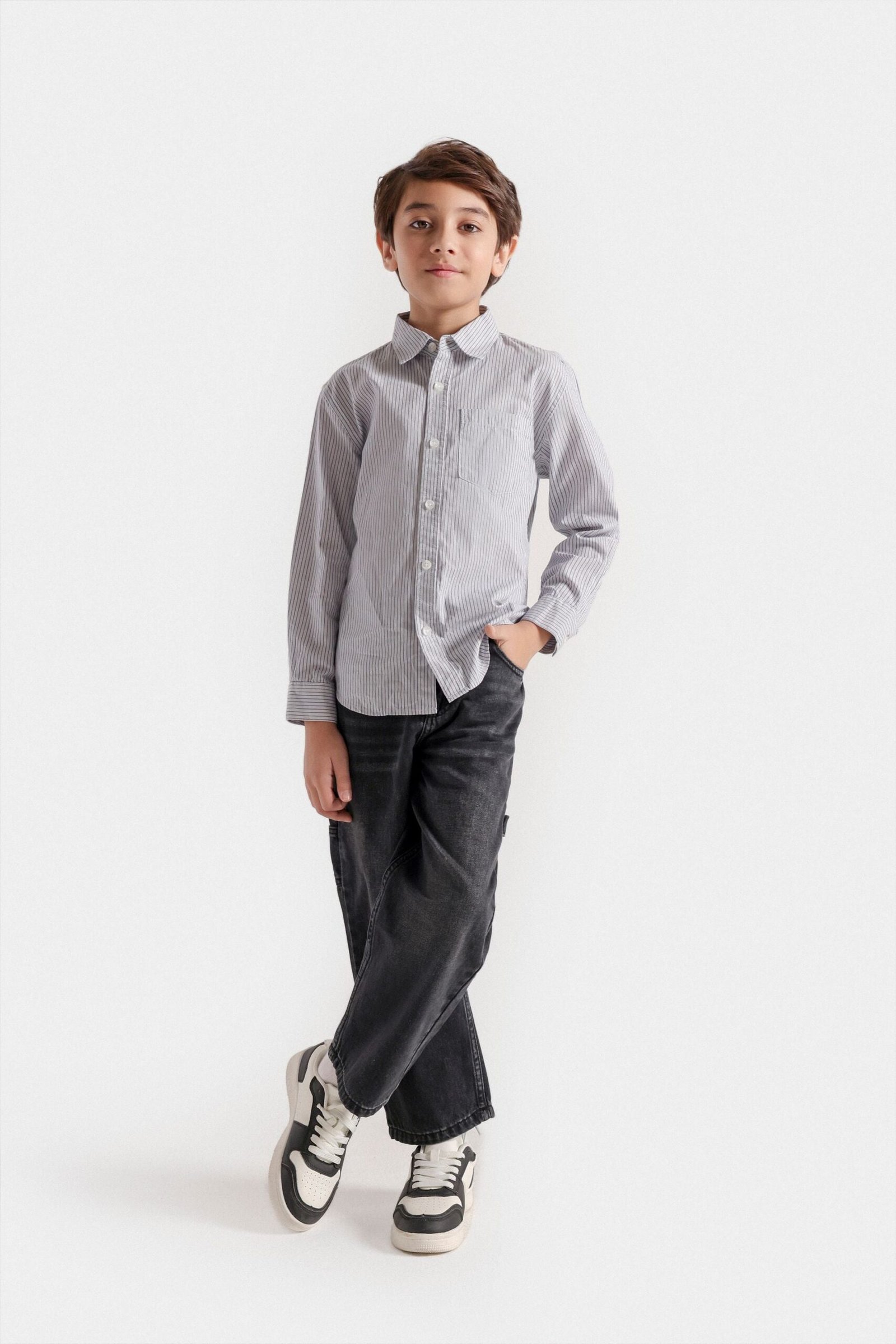 Striped Button Up Shirt - Image 4