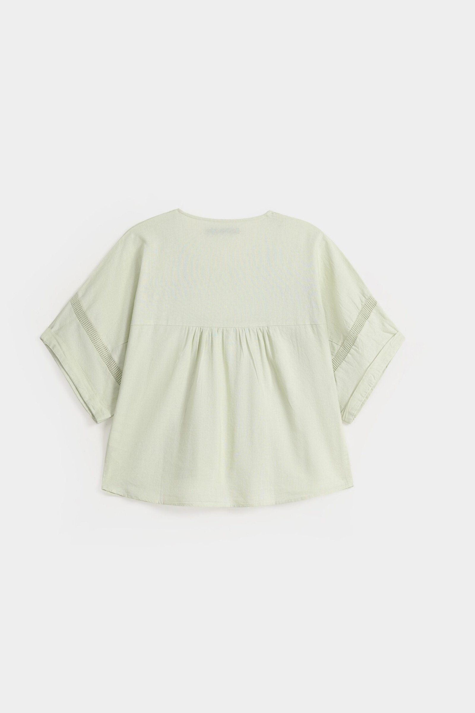 Cropped Shirt With Lace Detail - Image 14