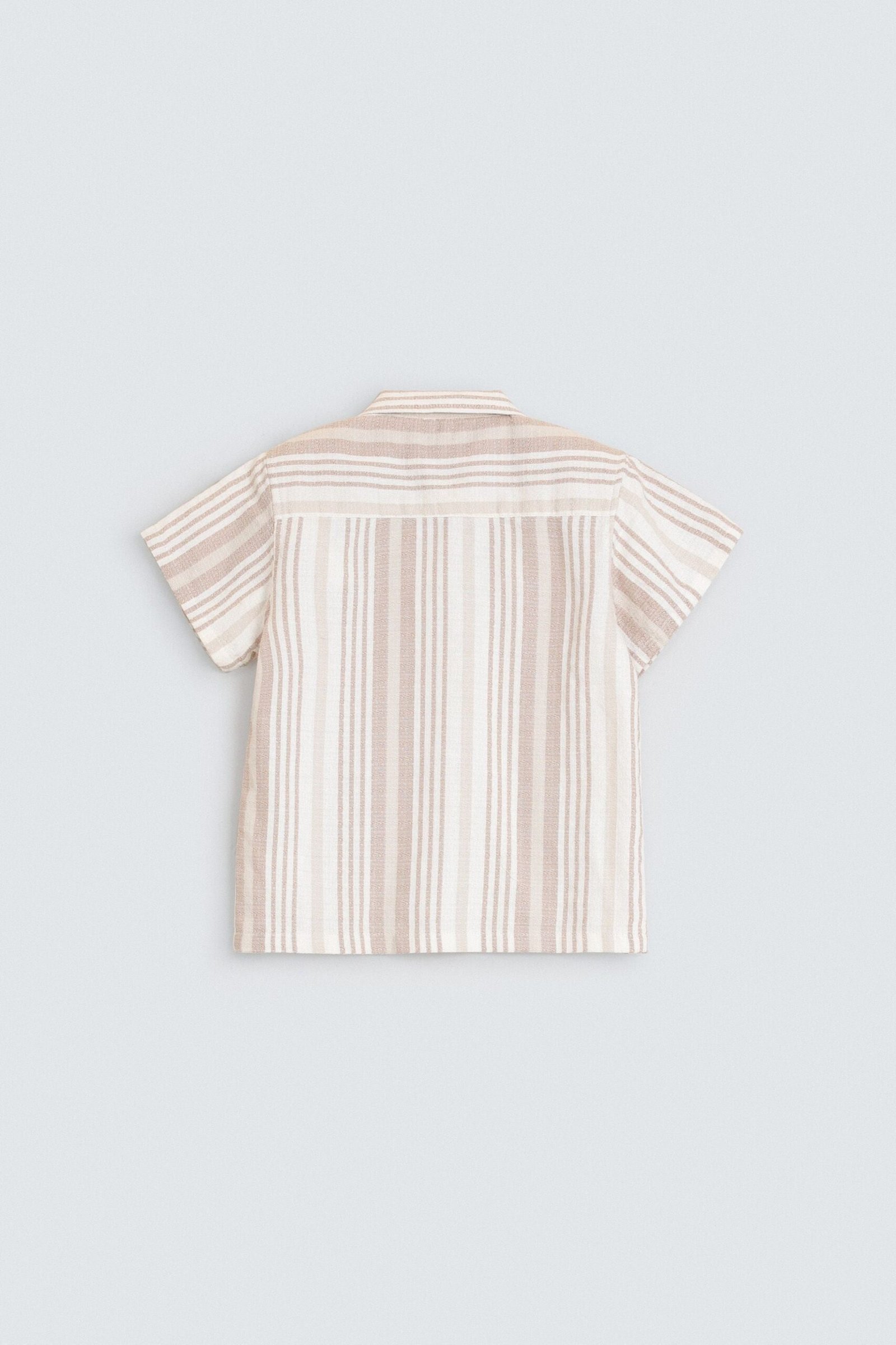 Resort Collar Striped Shirt - Image 3