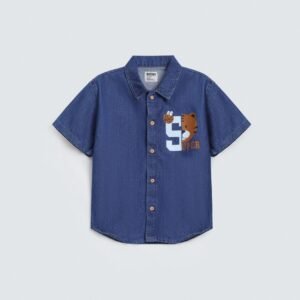 Varsity Denim Shirt