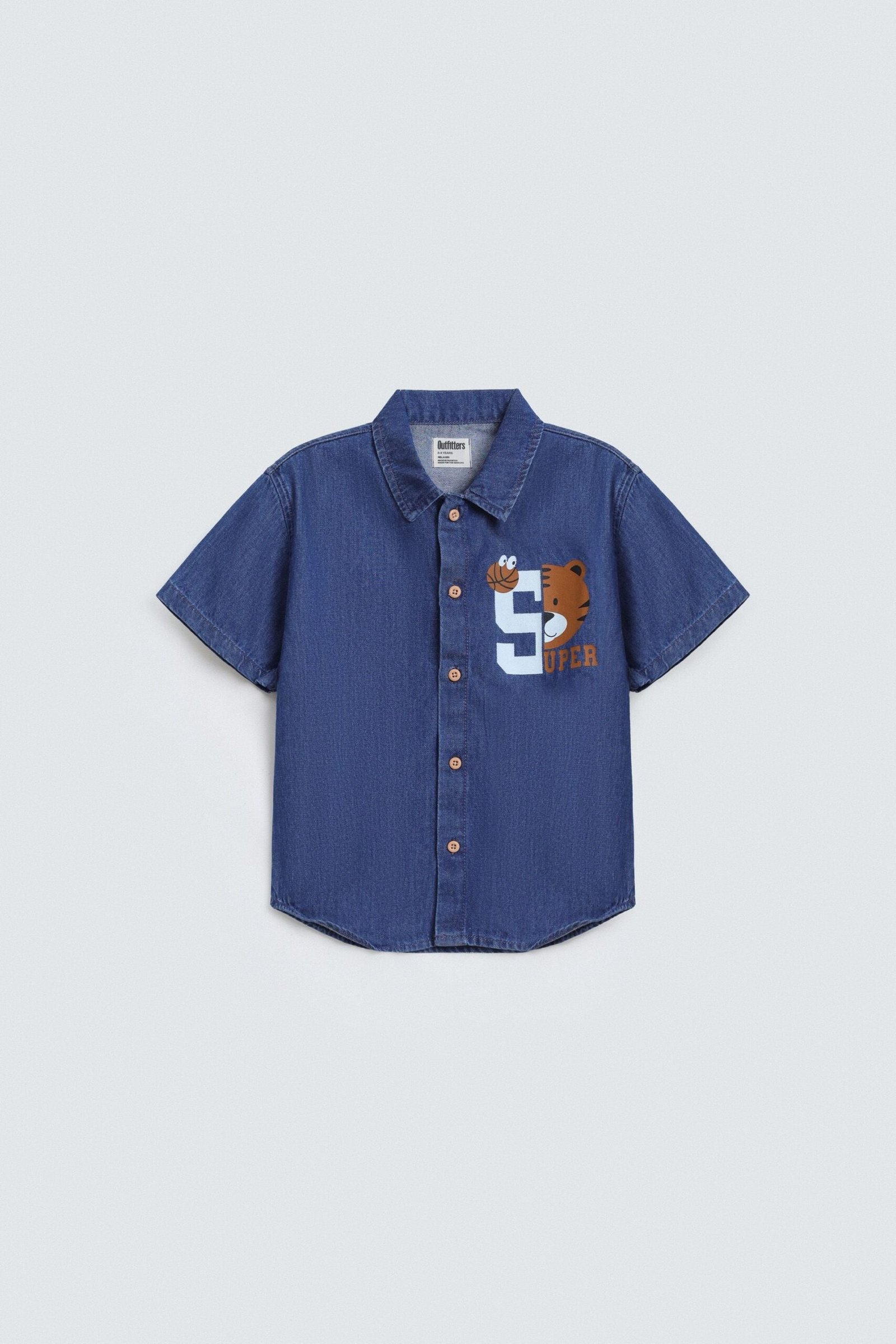 Varsity Denim Shirt