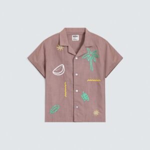 Tropical Embroidered Shirt