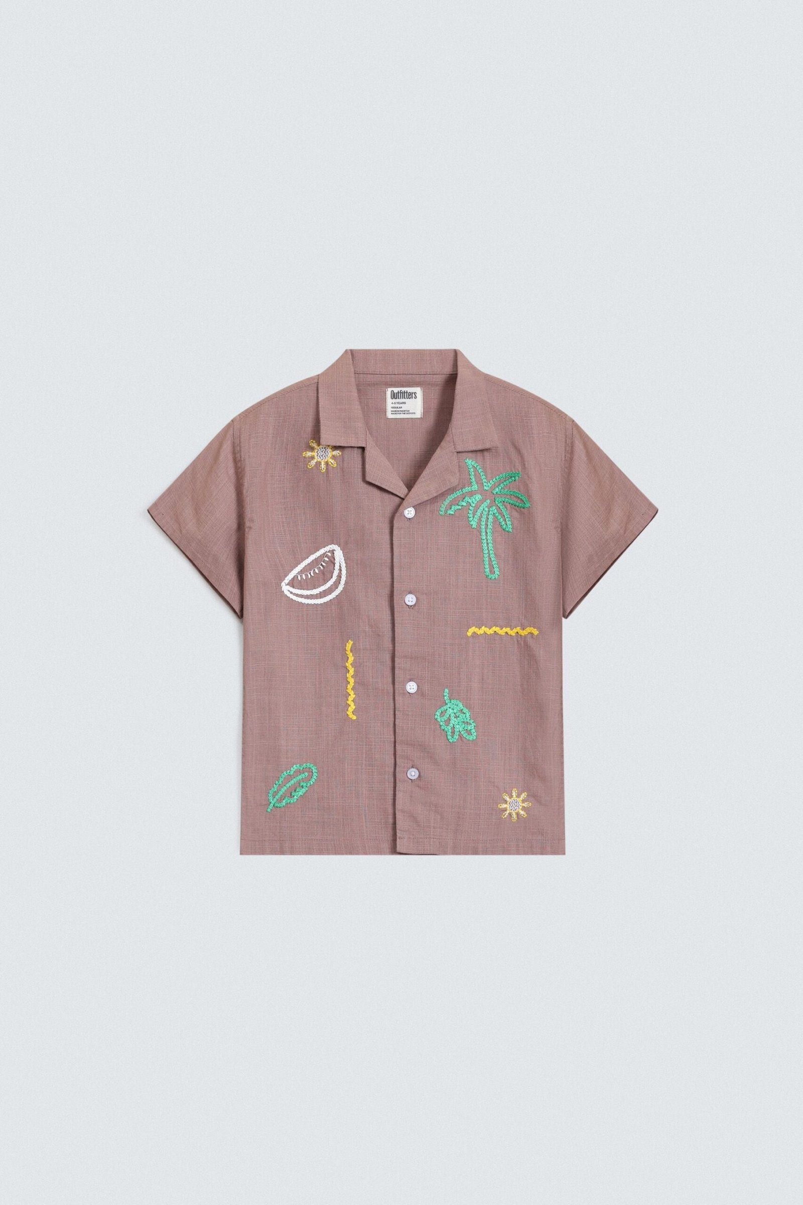 Tropical Embroidered Shirt