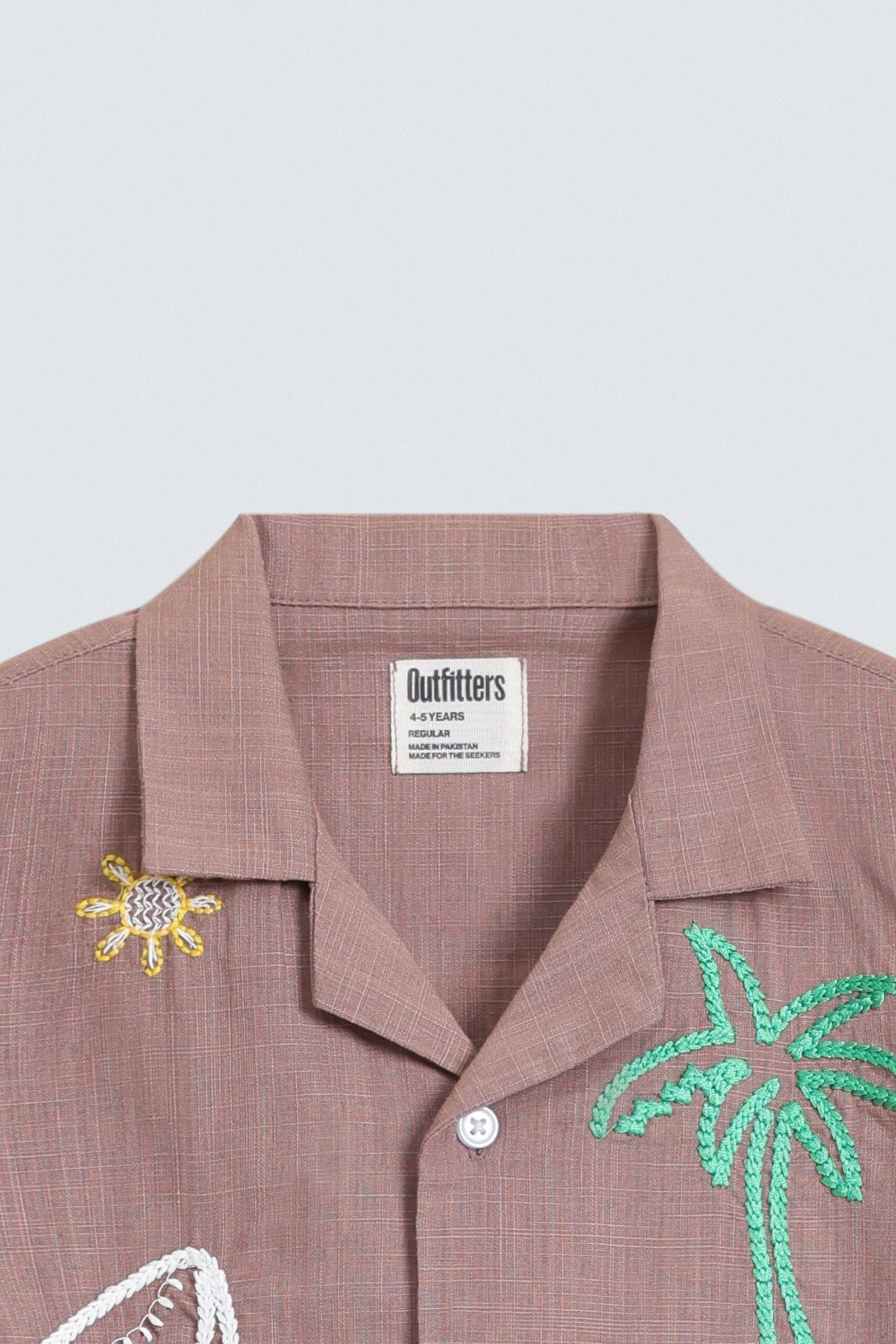 Tropical Embroidered Shirt - Image 2