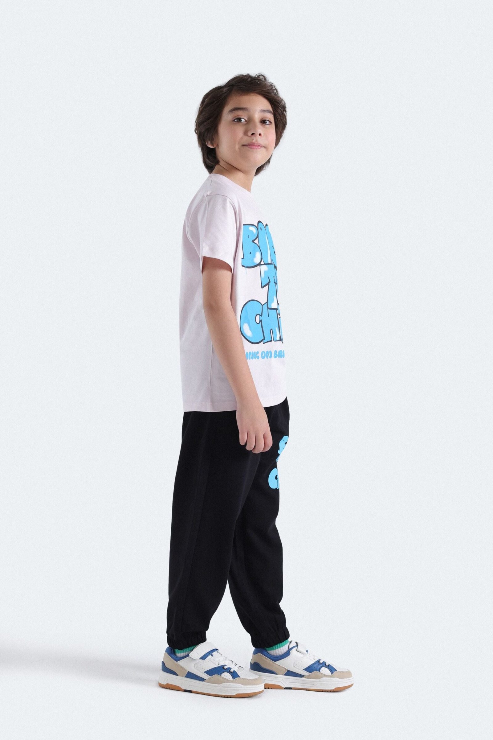 Slogan Print Trousers - Image 5