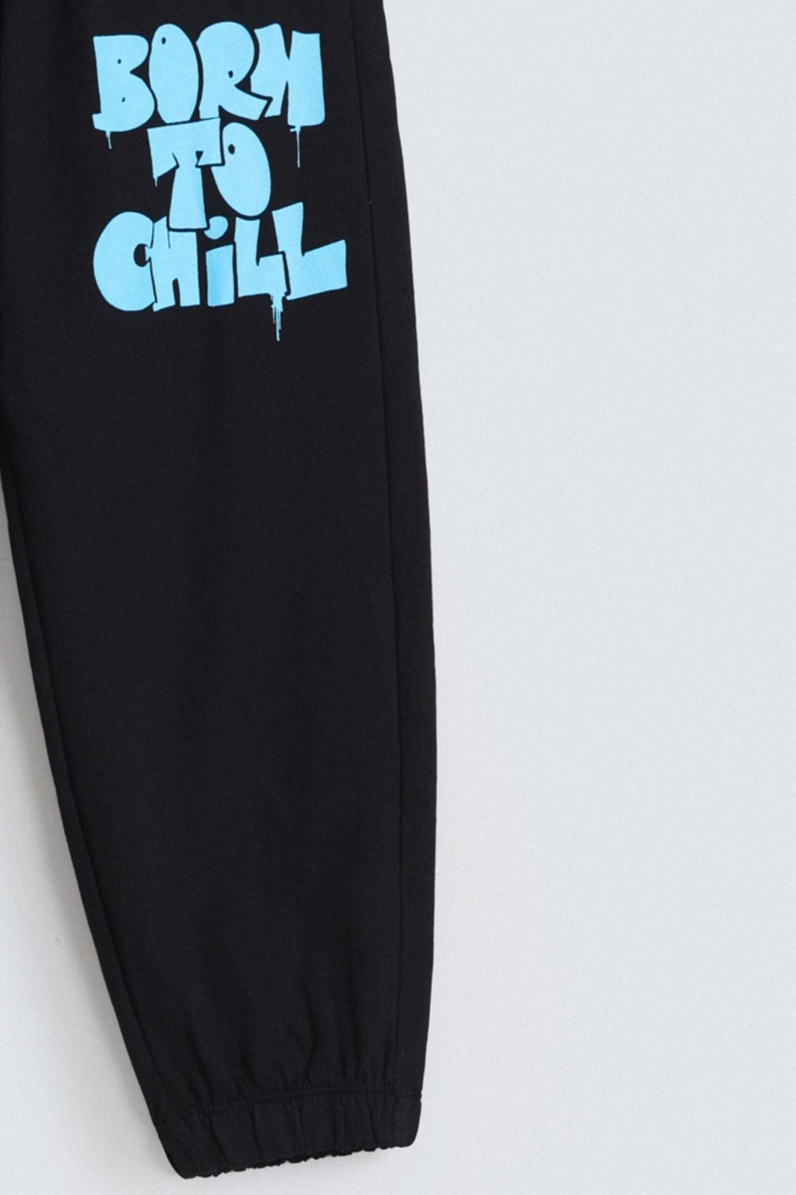 Slogan Print Trousers - Image 2