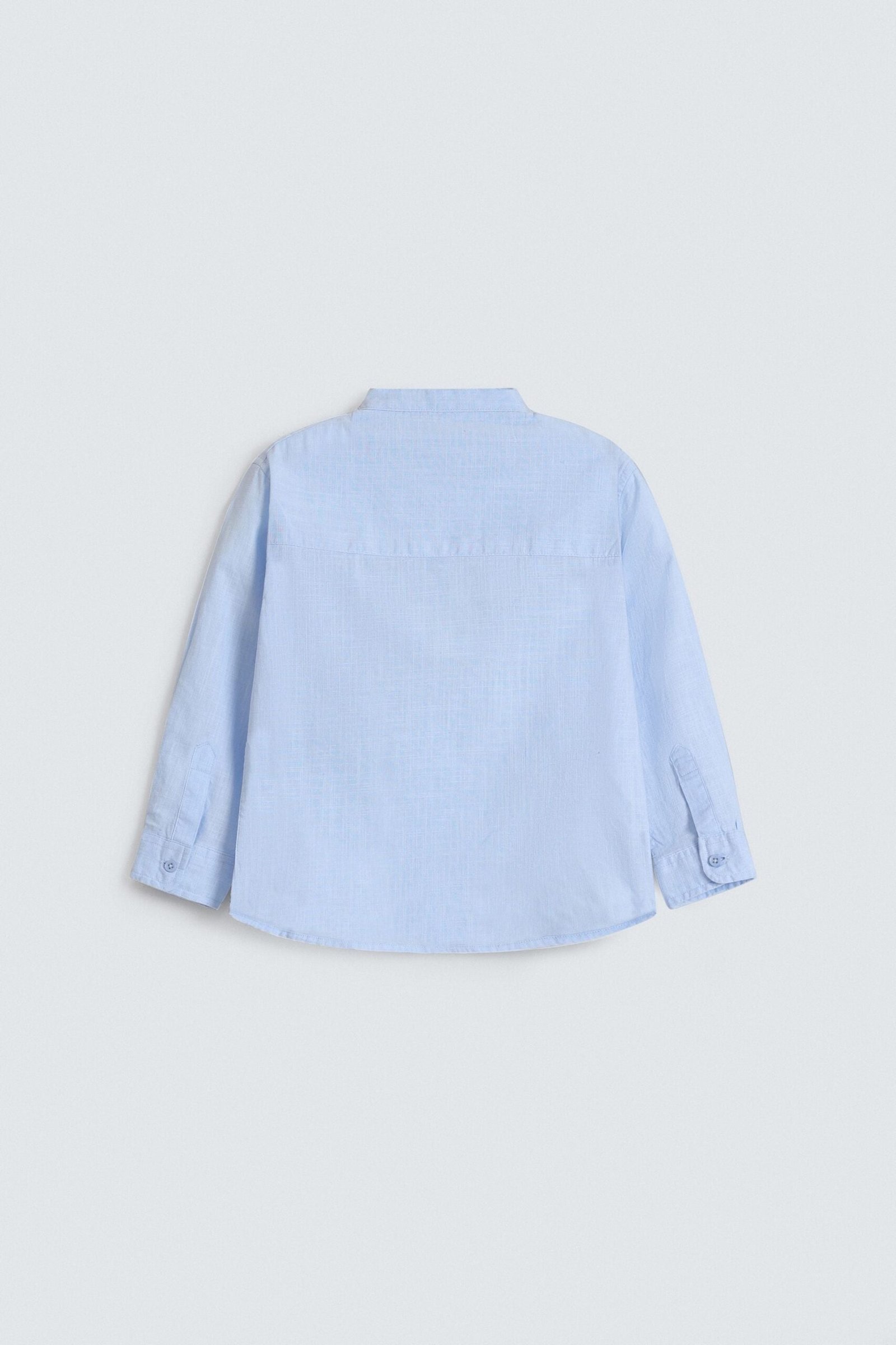 Textured Mandarin Collar Shirt - Image 12