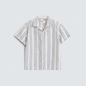 Resort Collar Striped Shirt