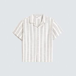 Resort Collar Striped Shirt