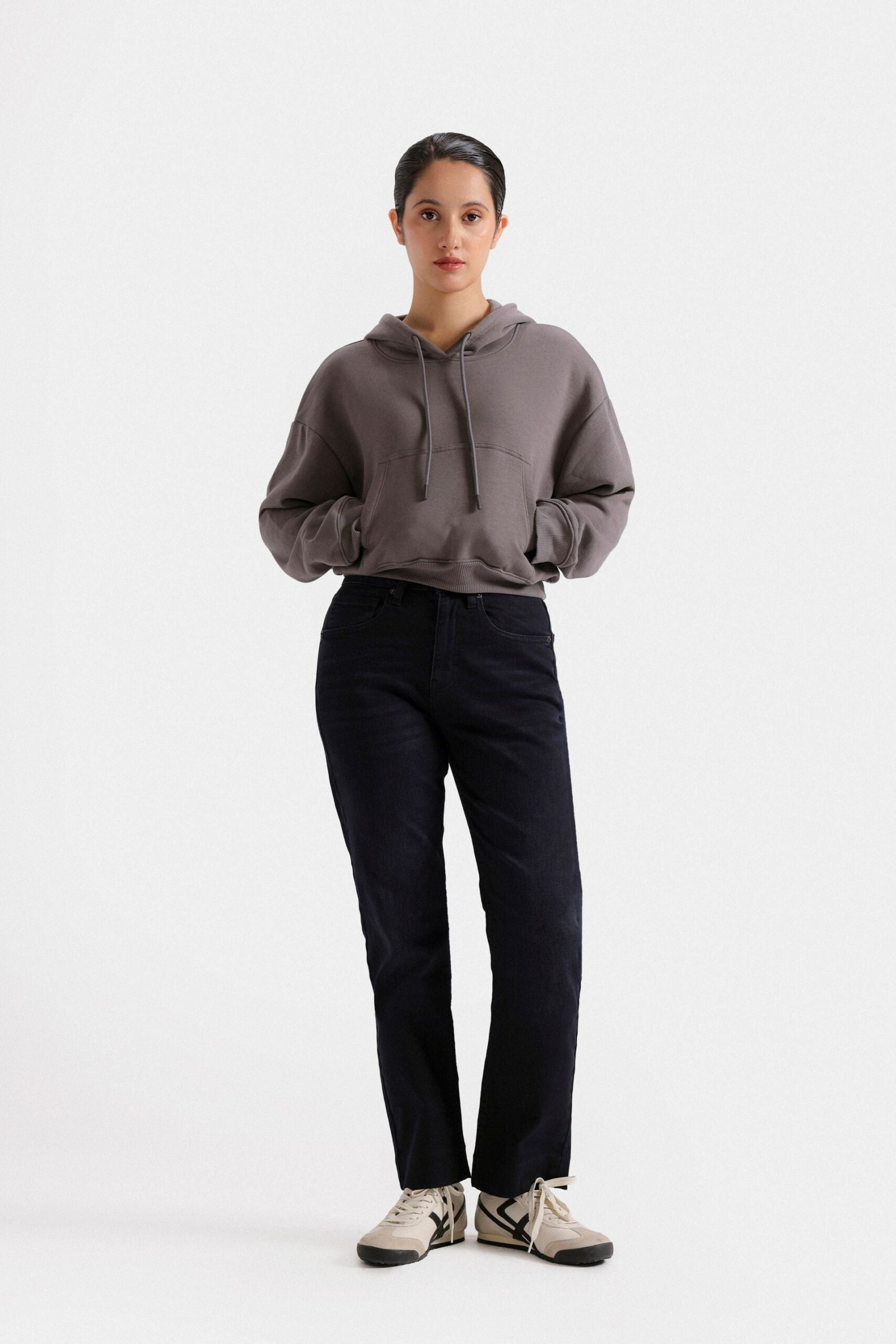 Bootcut High-Waist Jeans