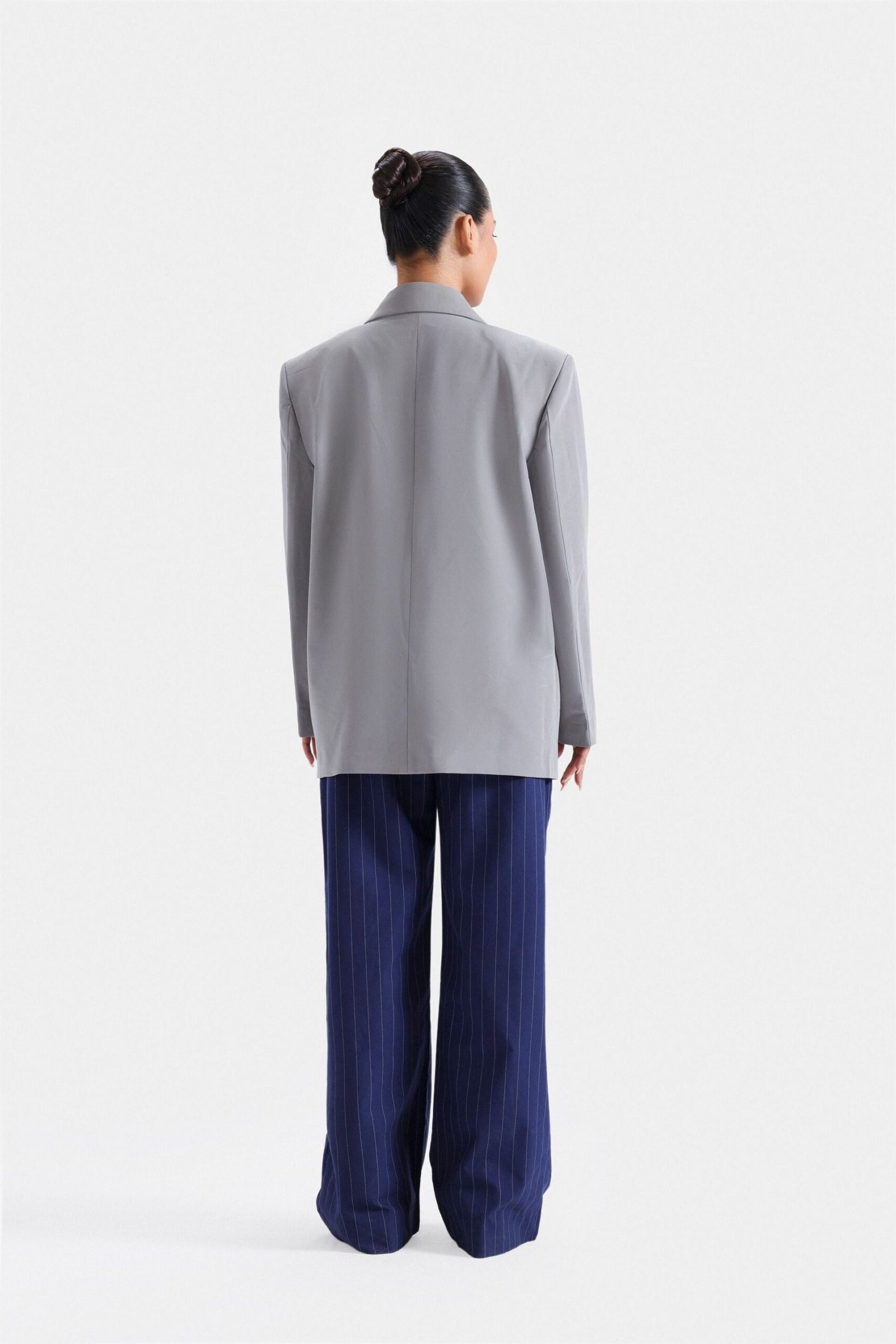 Striped Wide Leg Trousers - Image 12