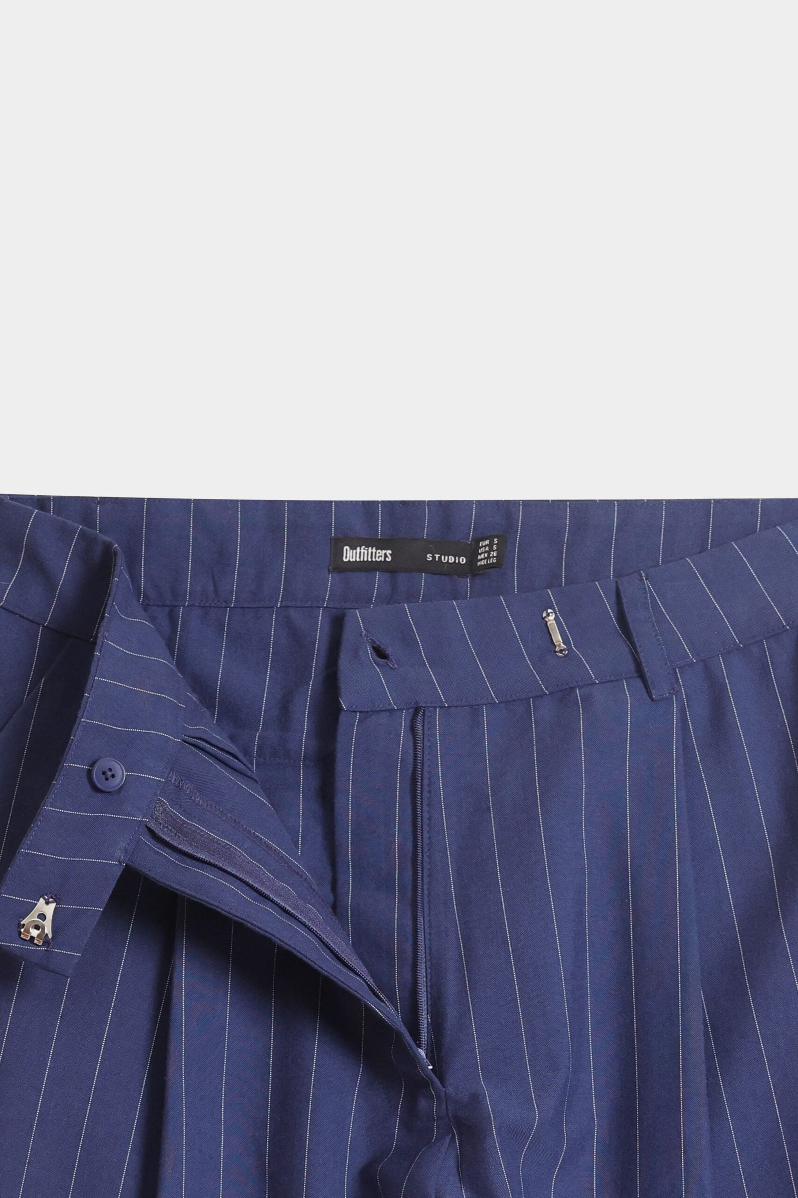 Striped Wide Leg Trousers - Image 14
