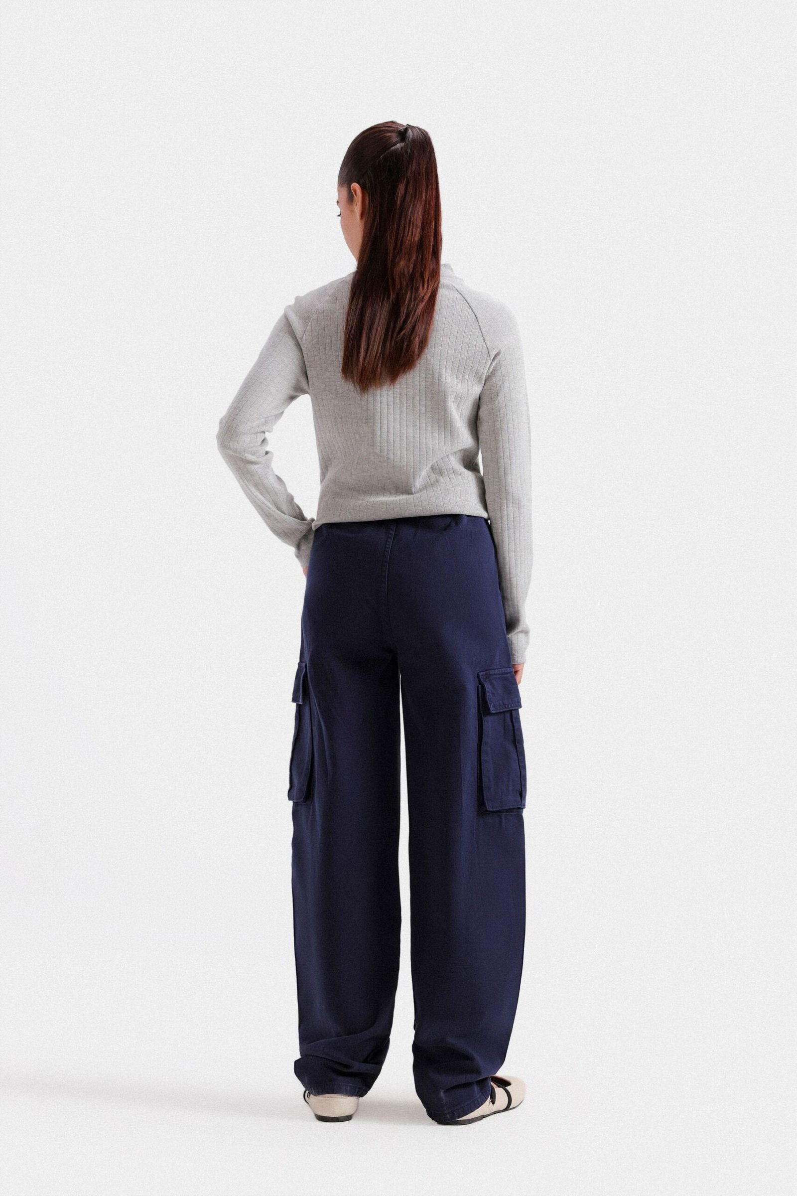 Slouchy Cargo Fit Trousers - Image 5