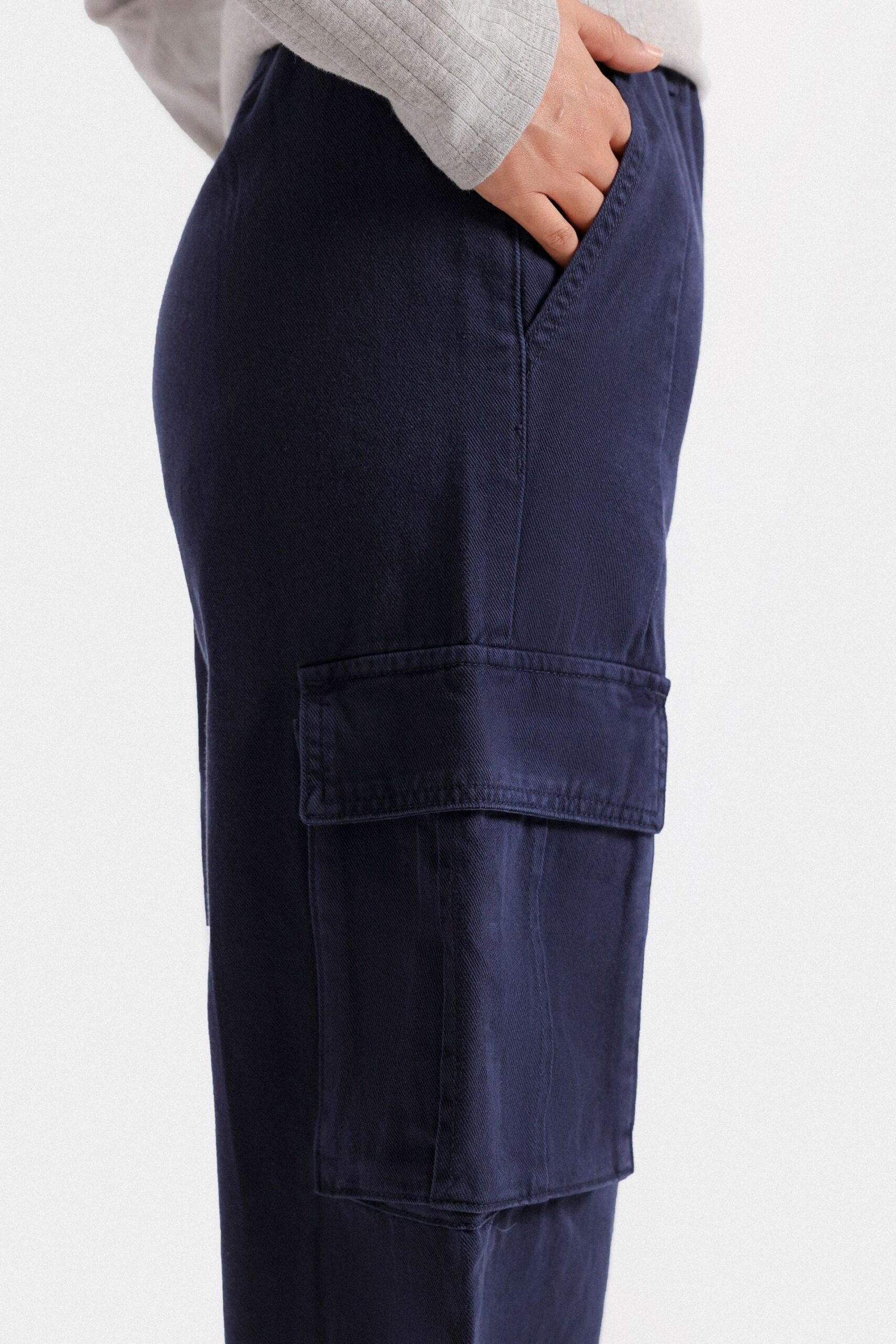 Slouchy Cargo Fit Trousers - Image 3