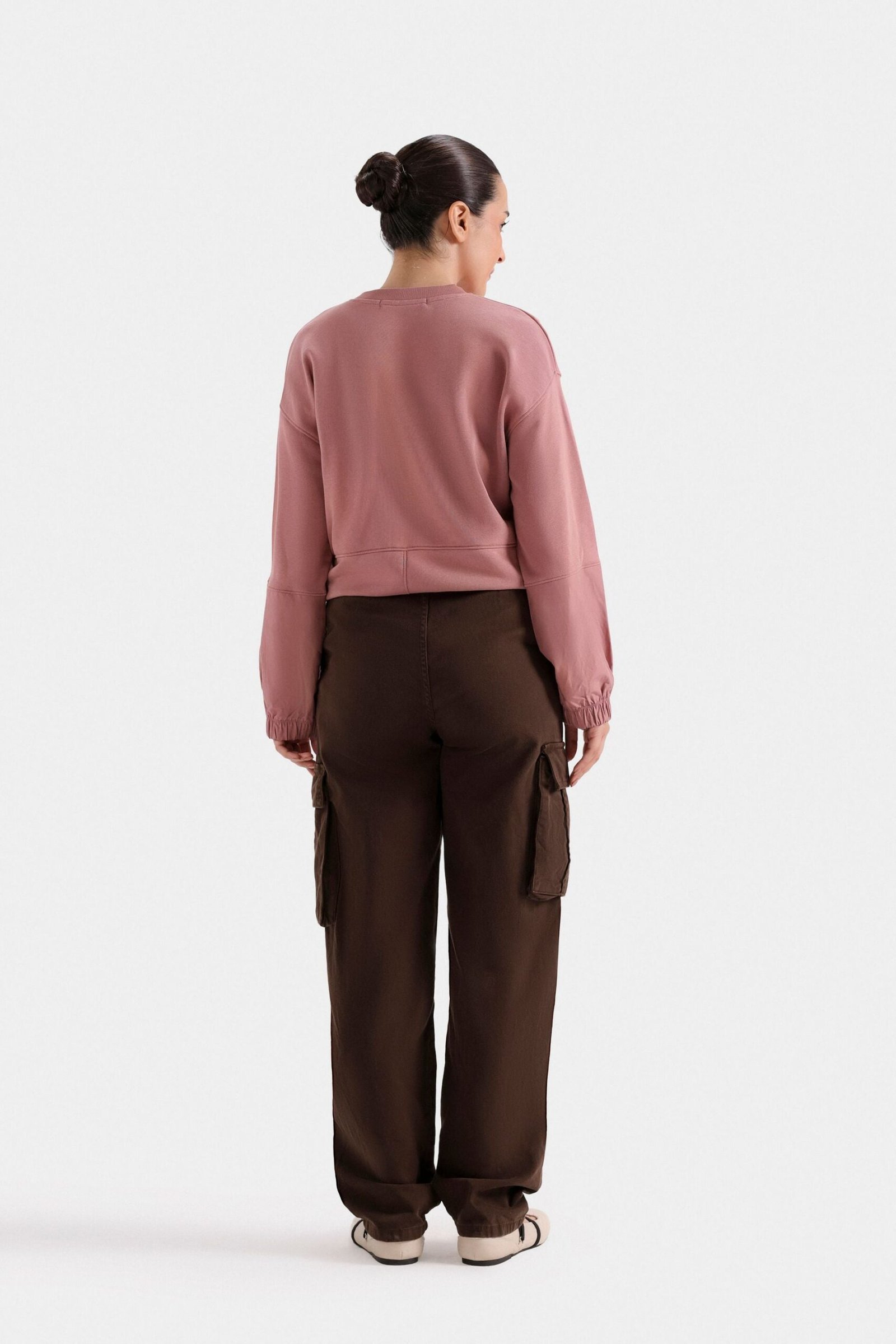 Slouchy Cargo Fit Trousers - Image 14