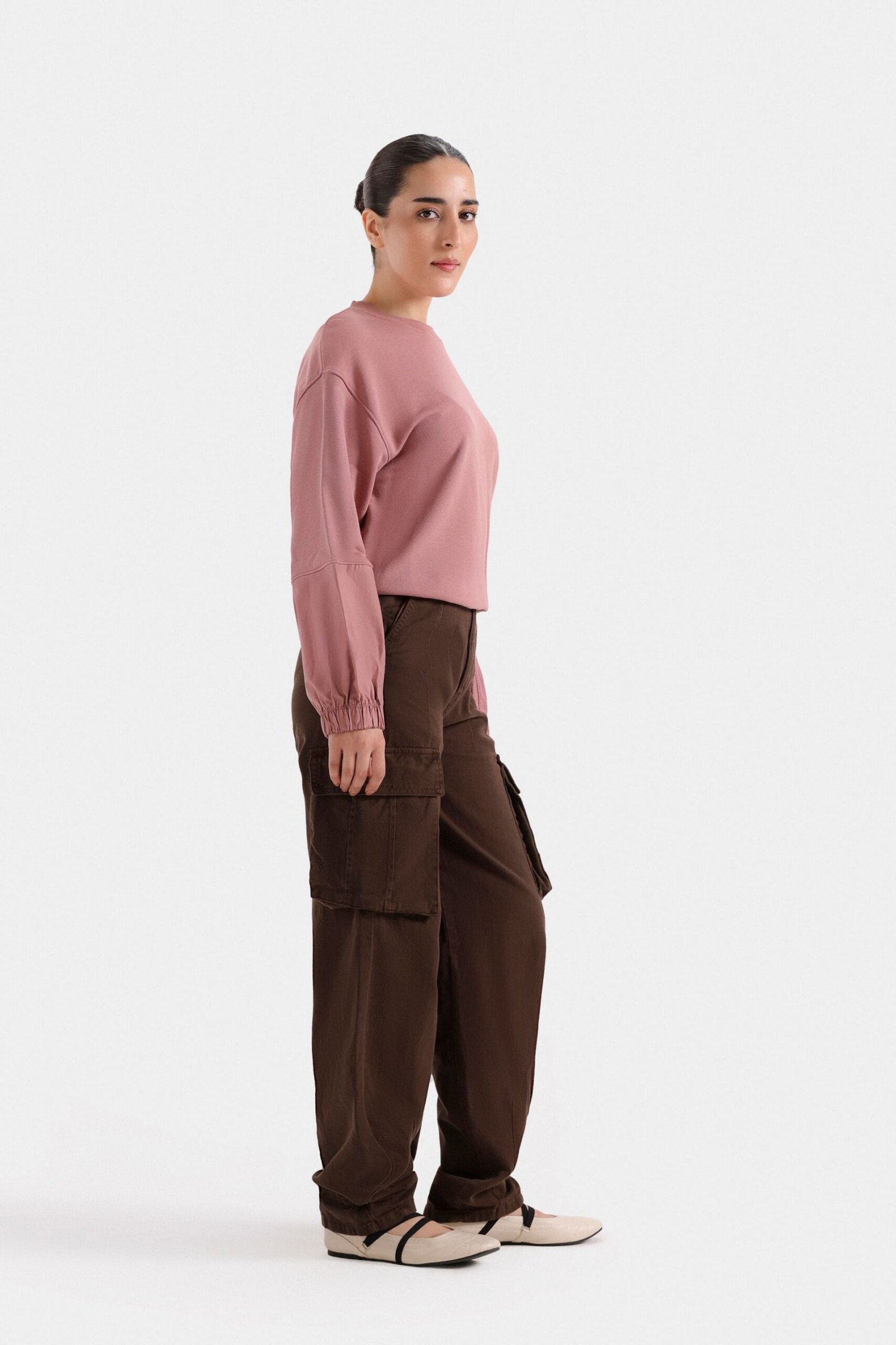 Slouchy Cargo Fit Trousers - Image 13