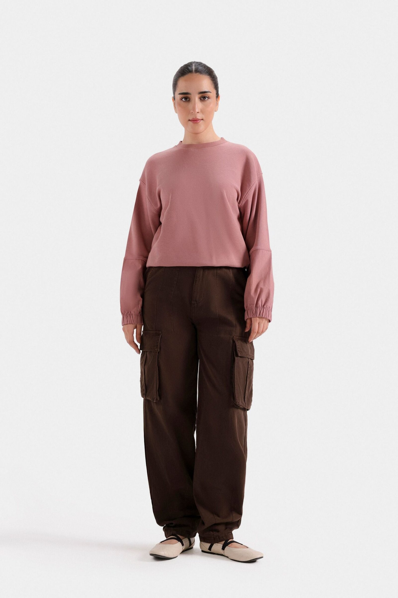 Slouchy Cargo Fit Trousers - Image 10