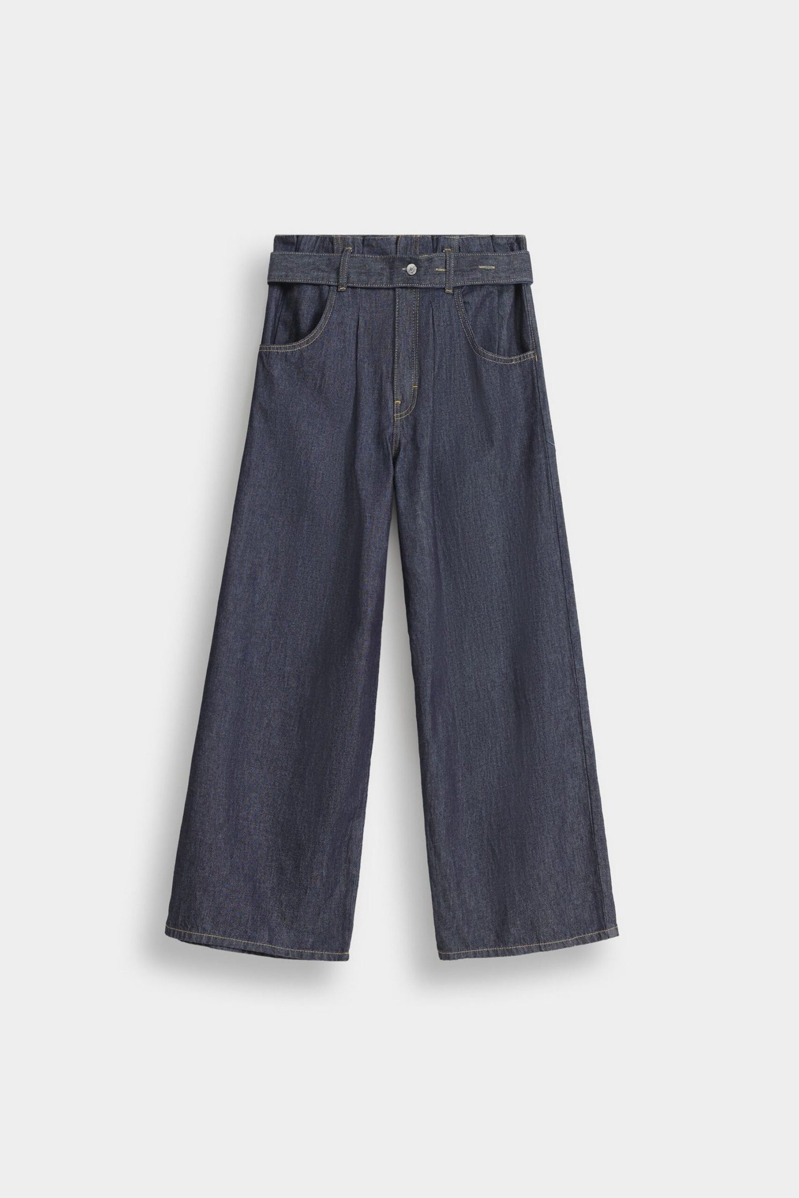 High-Waist Paper Bag Jeans - Image 5