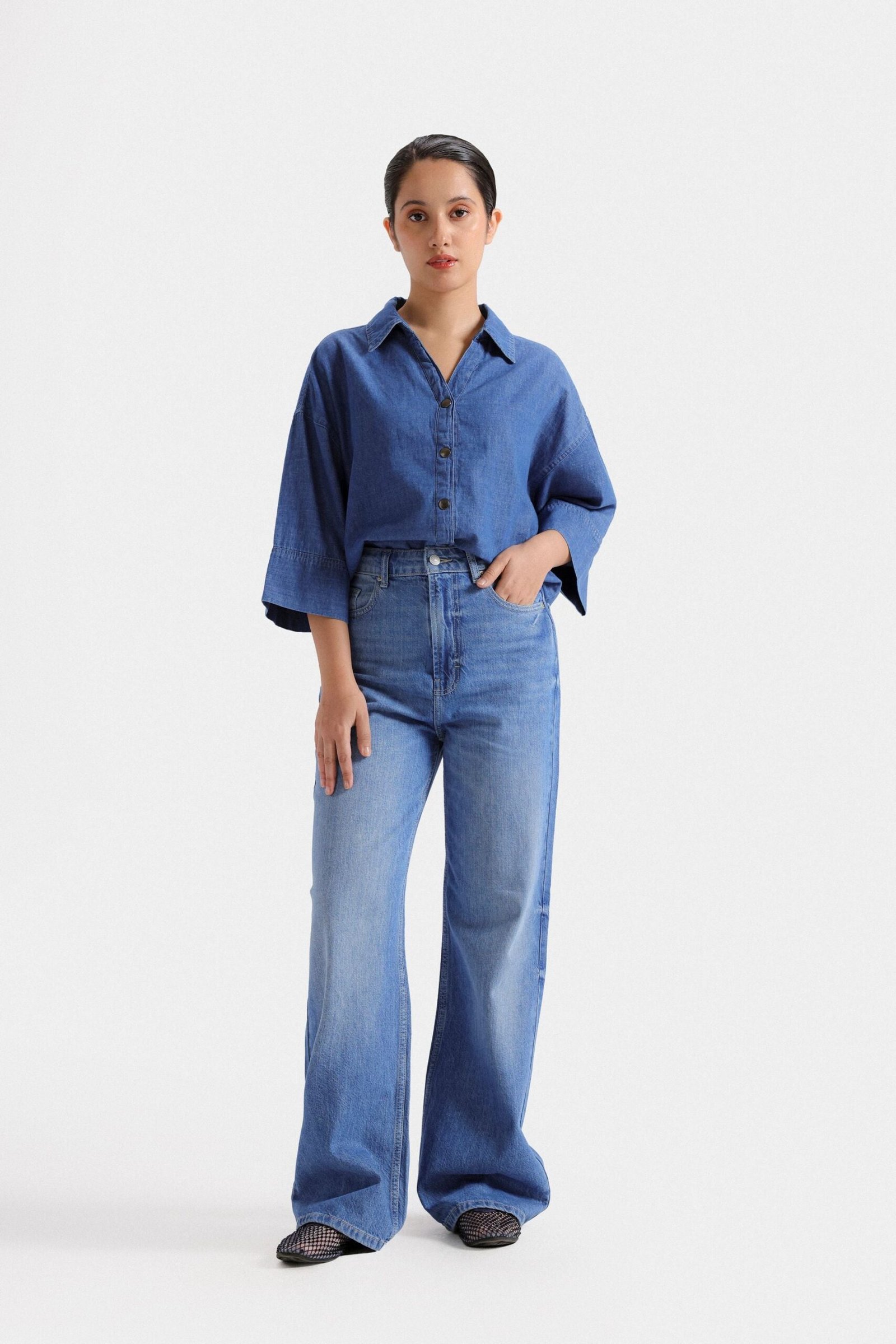 Wide Leg Baggy Jeans