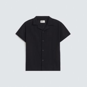 Resort Collar Textured Shirt