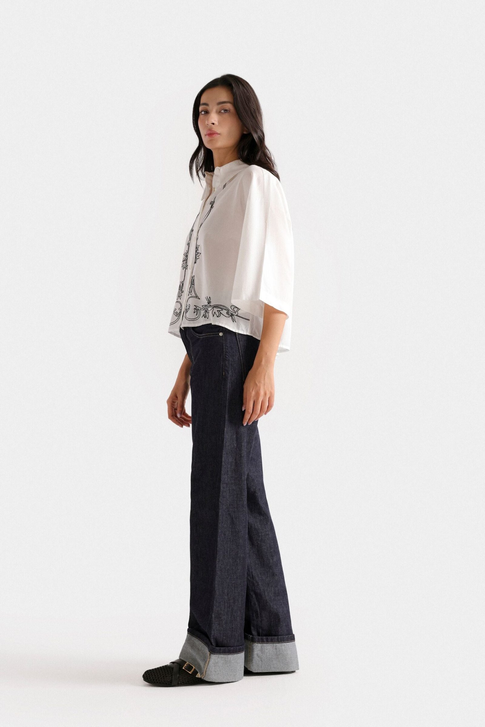 Wide Leg With Turned Up Hem - Image 3