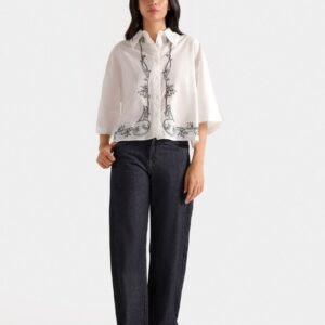 Wide Leg With Turned Up Hem