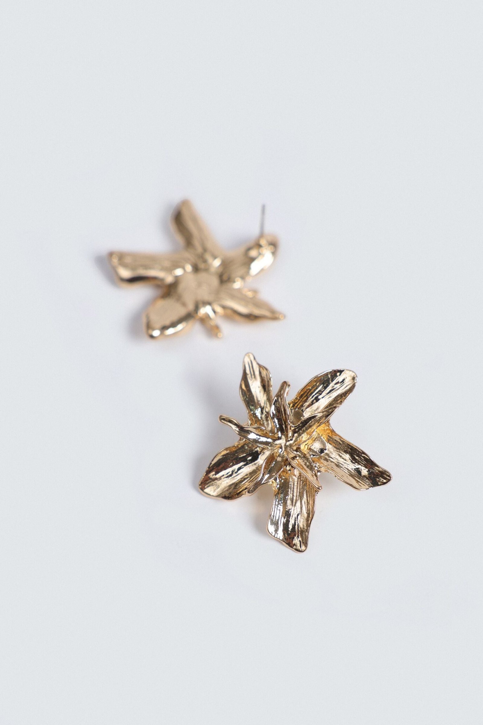 Floral Stud Earrings - Image 2